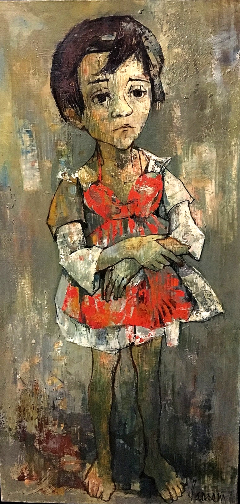 “The Girl With Red Apron”