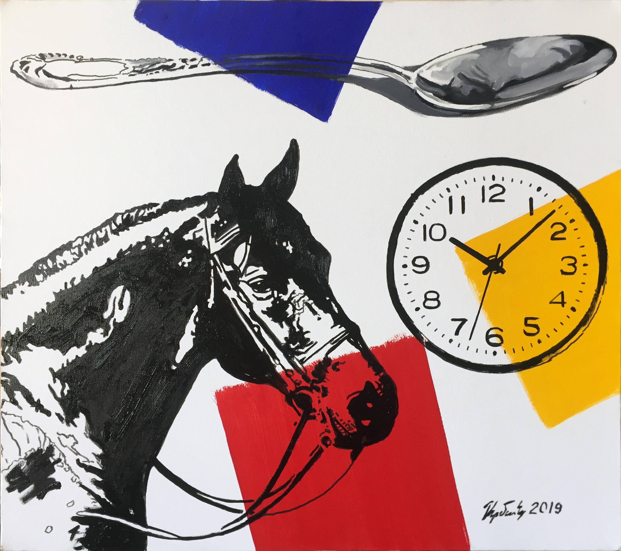 “The Horse With Clock and Spoon”